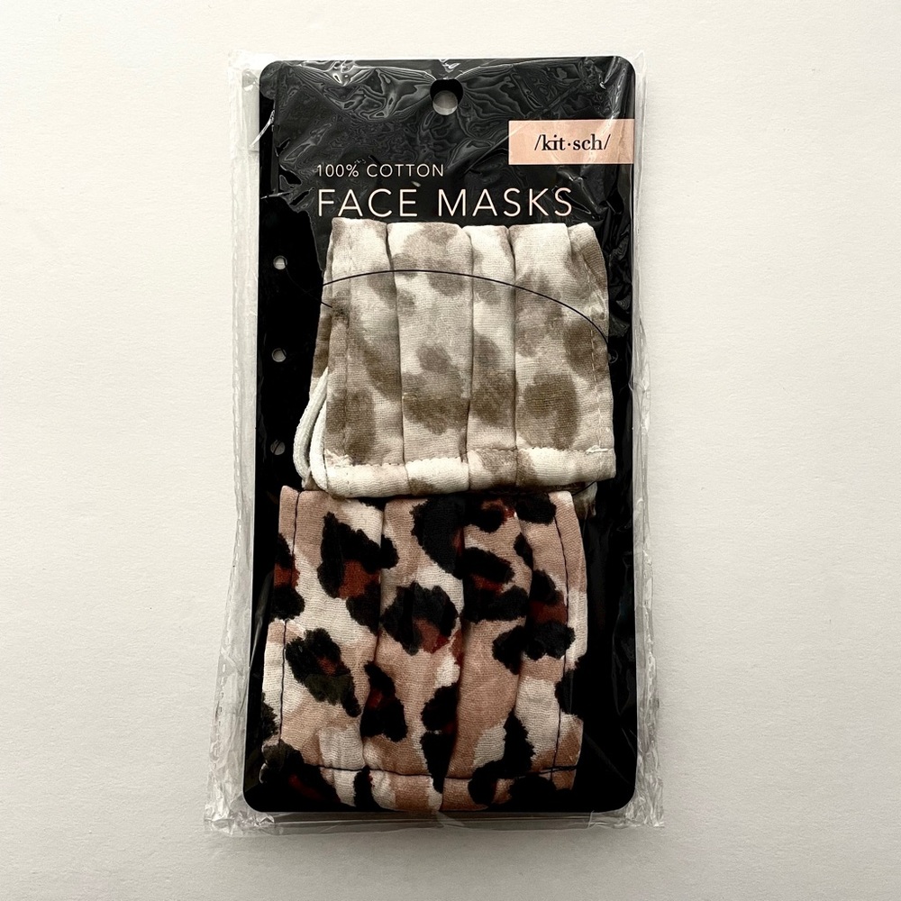 Kitsch Facemask Animal Print Set of 2